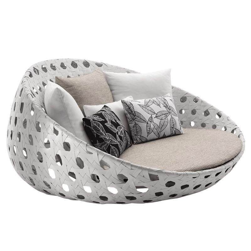 户外藤编圆床家具游泳池防水防晒躺床酒店阳台休闲懒人大圆床组合,住宅家具,户外沙发,淘宝优惠券,粉丝福利购,淘宝优惠卷