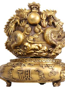 铜九转乾坤炉铜乾坤鼎九龙炉铜时来运转