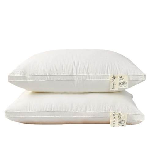 60s日系简约纯色全棉枕头酒店民宿家用成人枕芯学生单人蓬松软枕