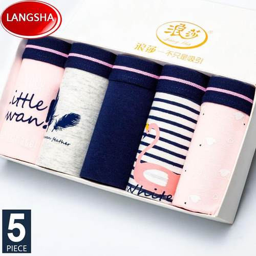 5Pcs/lot Cotton Panties Women Underwear Breathable Seamless