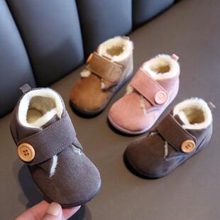 Baby Cotton Shoes For Boys Aged 1-3 Years Old With Velvet An