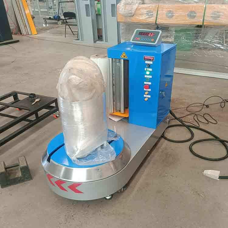 山东 小行李包装机 LP600S 机场打包机 全自动缠绕包装机