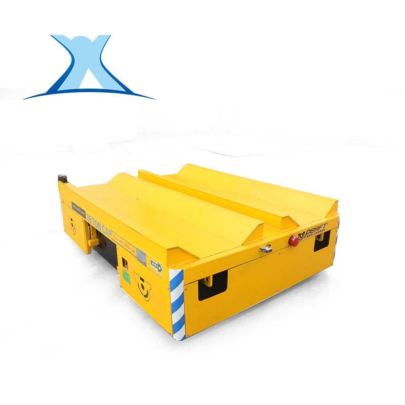 百特 5吨无轨平车电动过跨车蓄电池平车出口南美 遥控搬运台车