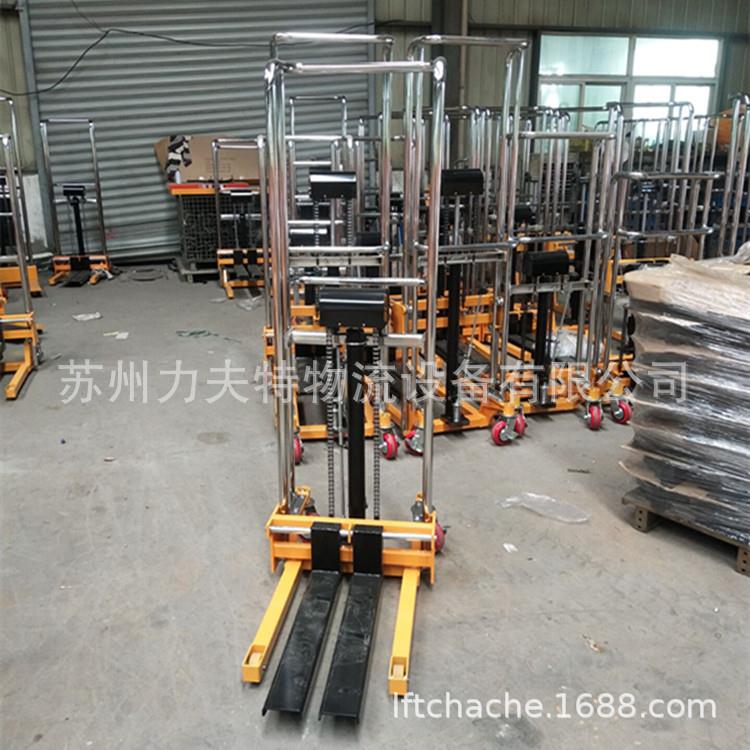 SDDJS1700 微型不锈钢模具搬运叉车 手推行李车400KG 堆高叉车