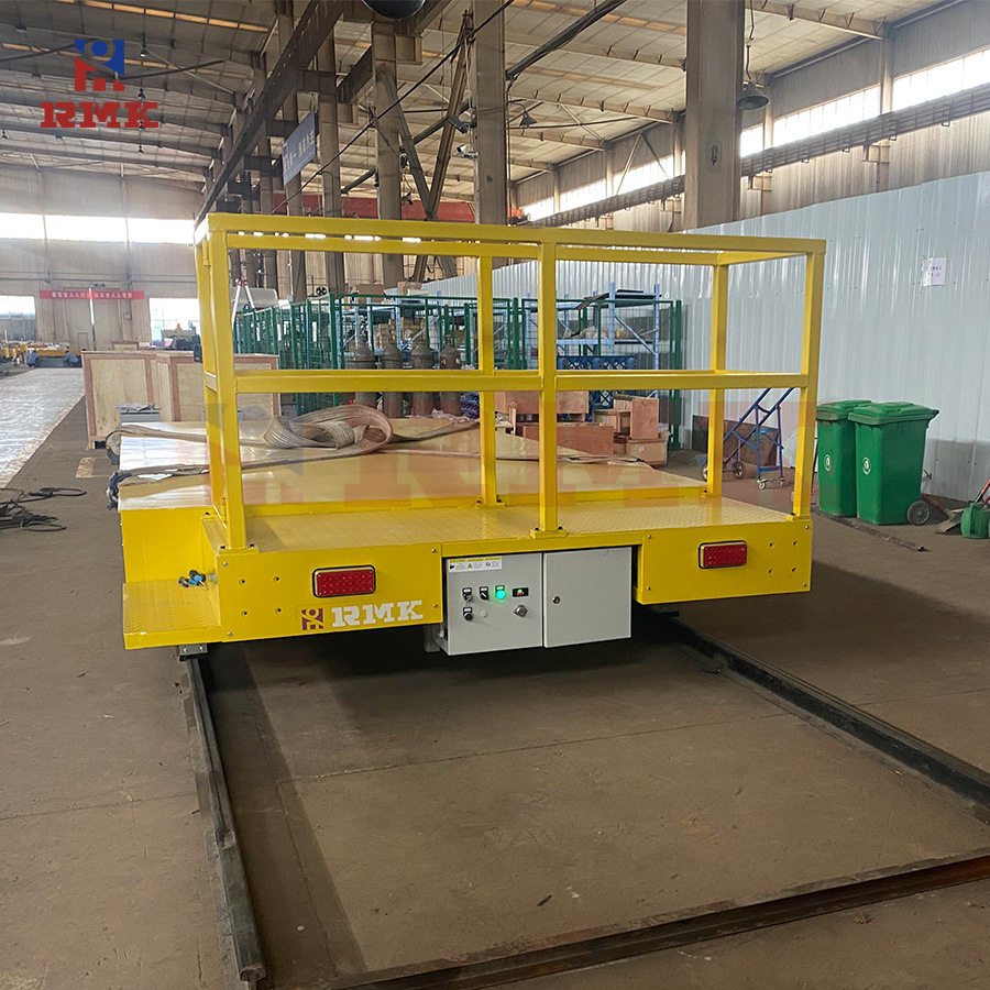 轨道电动搬运车蓄电池有轨转运平车工业运输台车