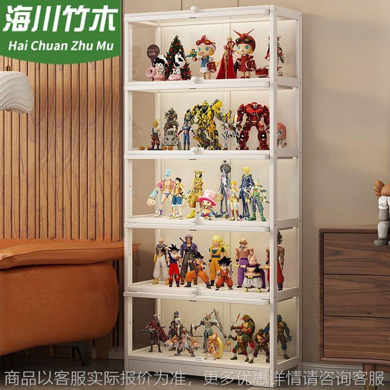 书架落地置物架现代简约家用儿童学生储物柜桌面多层简易手办柜子