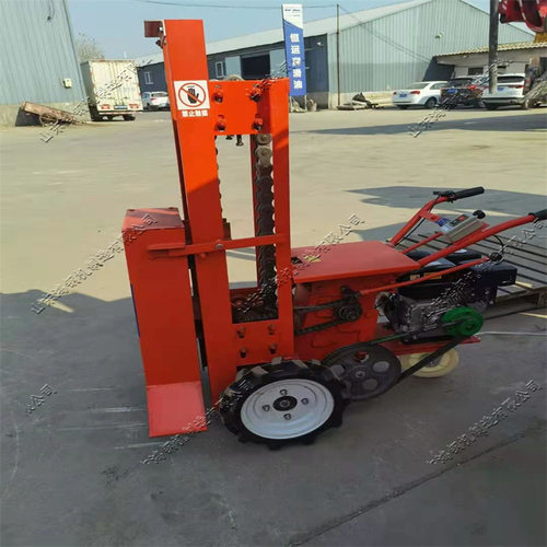 小型工程建筑地面夯实机 电动链条砸夯机 柴油路面自走式夯土机