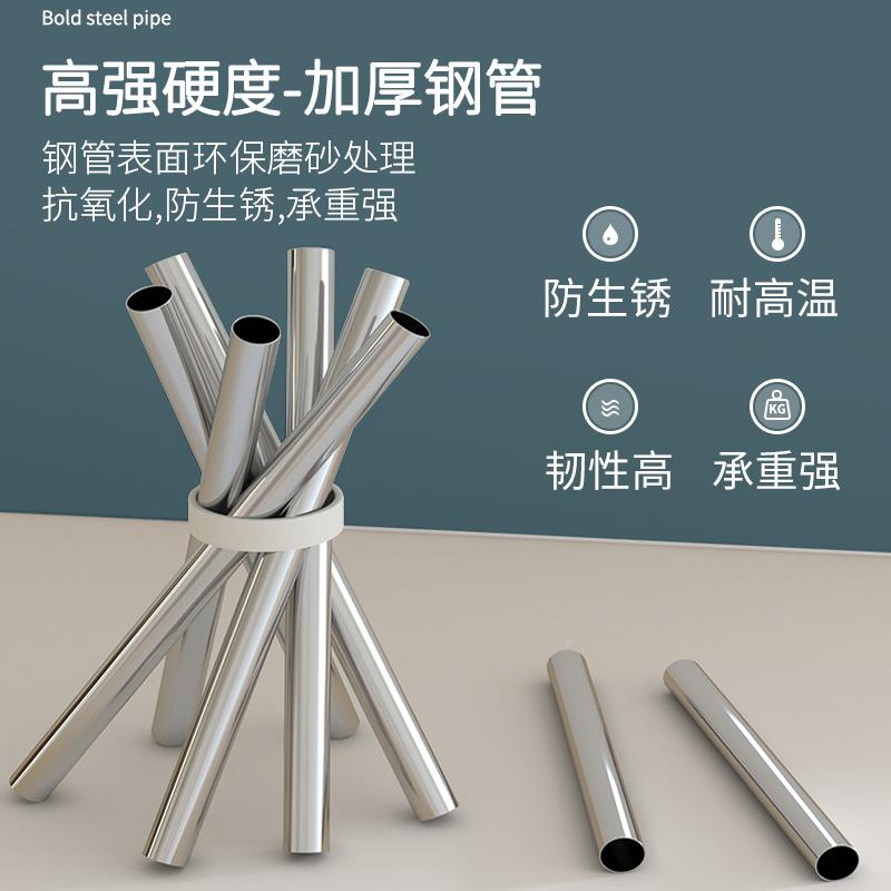 ft简易布衣柜家用卧MUO室结实耐固用全钢屋架粗加厚组装出租房经