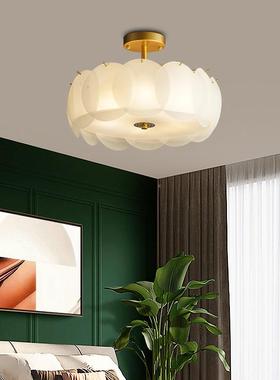 轻奢奶白创意卧室灯书房39461餐厅现代简约厅客关创灯意服装玄店