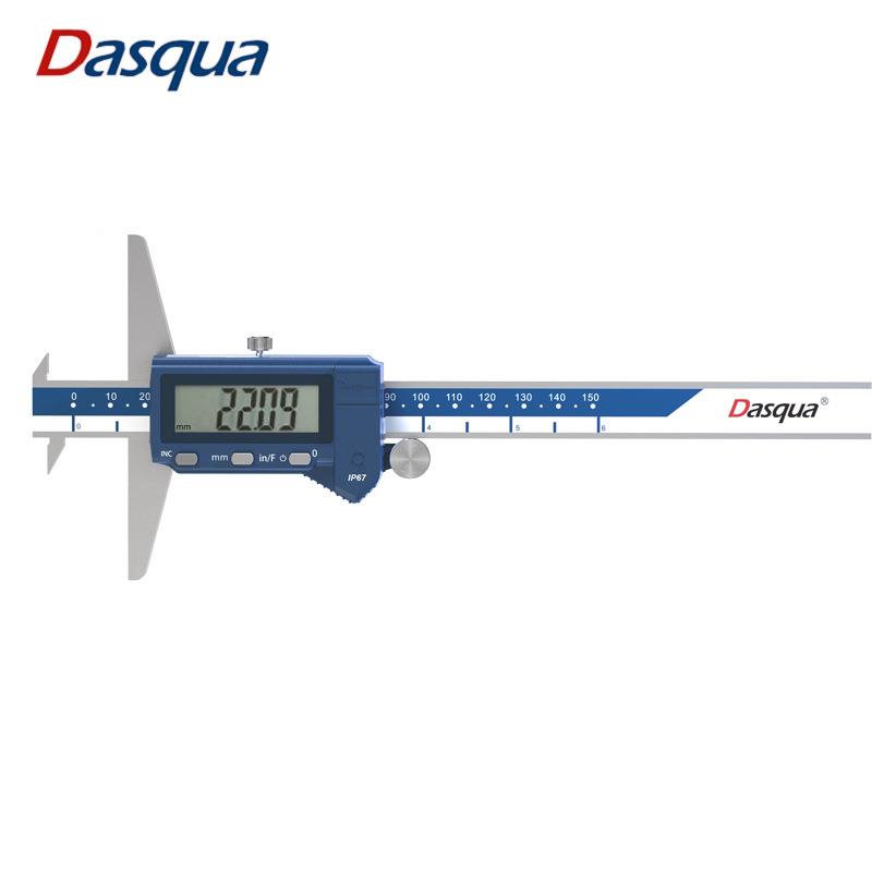 数显双FSP钩深卡尺钩IP67电子游0标高精度度工业级防水带-150