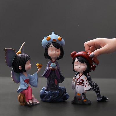 面爱少女心日式女孩摆件创卧室意儿GDV童房橱窗样板桌房家居装饰