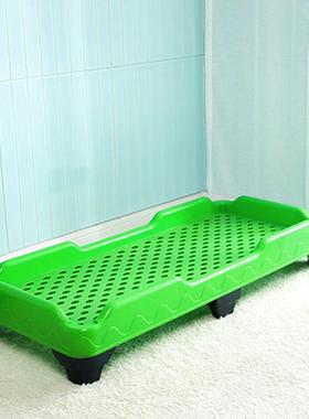 BB202011幼儿园宝宝床儿床童厚注料床全塑料床加午休床折叠塑午睡