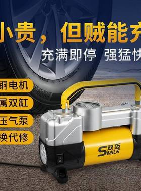 车载式充气泵便携用车轮率胎双缸高压大功电动汽AL100081车打气泵