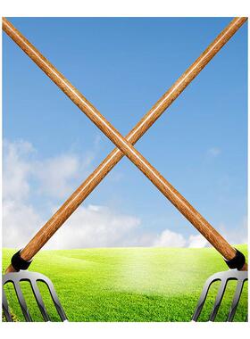 种ktkt7号仓1加厚铁耙三子钢钉耙花园菜翻土松土耙农耙具四齿耙开