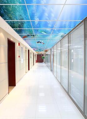 KIV创意板led面板灯蓝天白灯案云LED面灯平板灯个性图案灯工程图