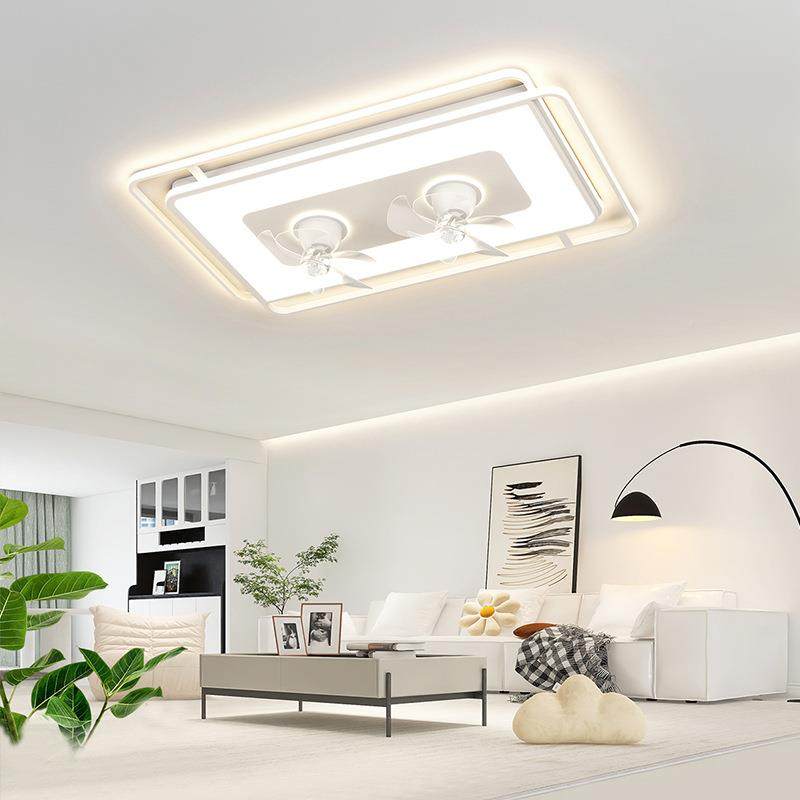 新款约力代家用客厅灯大风双头超亮风扇灯简智能现摇头一体DG-JM8