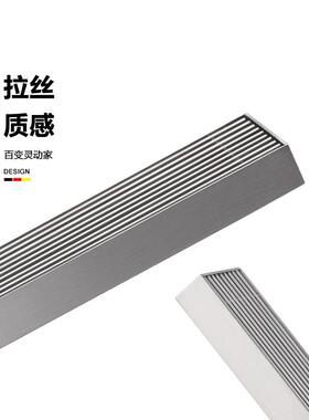 跨境浴室04地不锈钢条加长漏生防臭卫间淋QLX浴房长形室外阳台侧