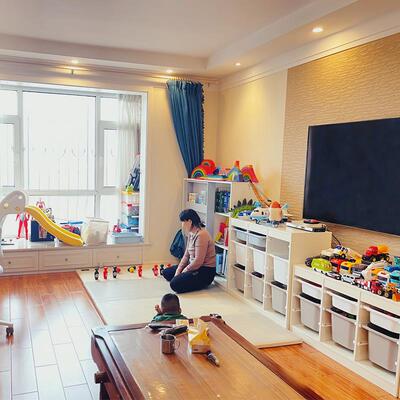 新款可比熊儿柜童收纳书架43432柜整实书木落地家用玩具宝宝收纳