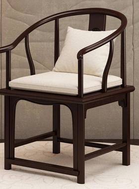 新休中式靠背椅现代闲椅计商业办公58027洽谈合椅子设师实木餐椅