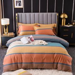 冬加厚磨000555毛秋床上纯四件套棉全棉被套罩床单被枕套三件套