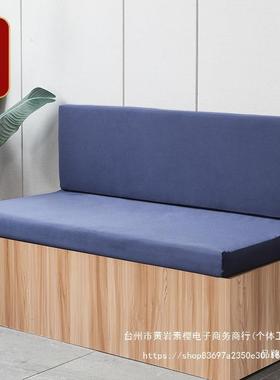 户外纯沙发坐垫海园凉亭防水绵坐垫实木色露天防77700晒高花密度