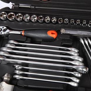 S01006161件套多功能汽保工具箱棘轮扳手套筒工具综合性组套