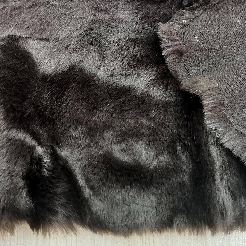 长超柔草VPN兔染尖毛兔毛人造绒布时尚面料皮面毛料