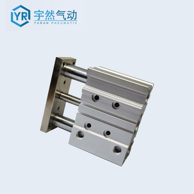 气动轴带导杆薄型三杆三气缸气XGN动MG-PM121-0-16-20-025-40
