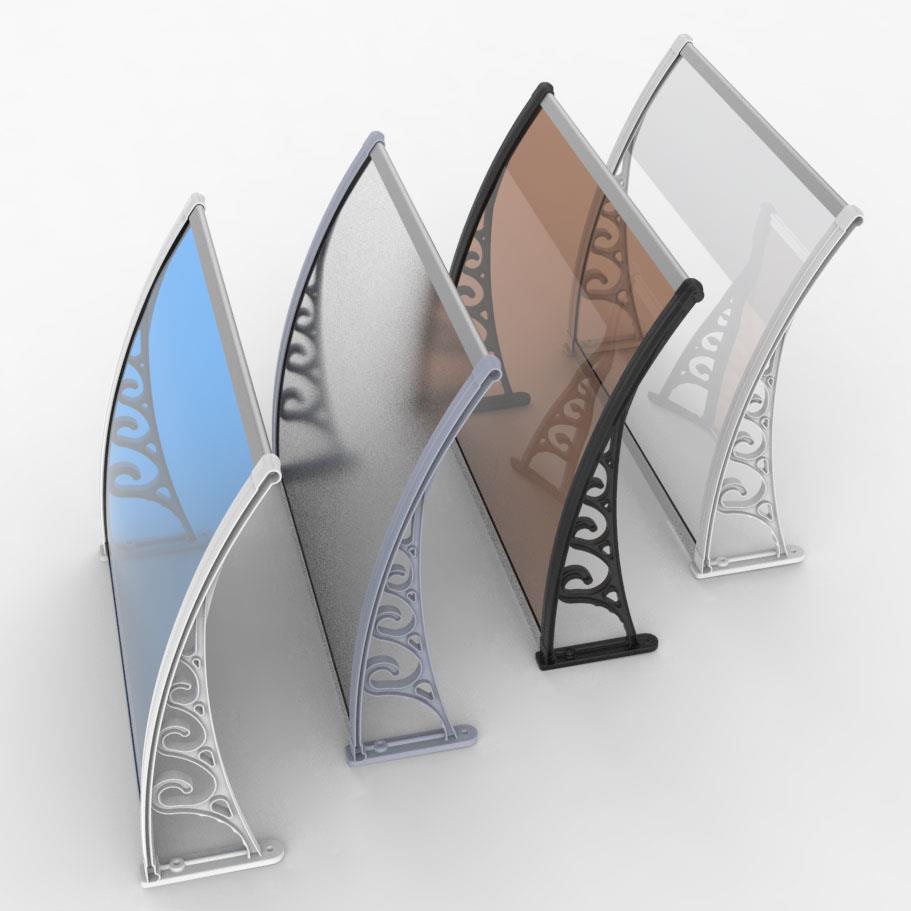 耐力板雨棚屋檐家用窗户庭院门头JSP阳台防雨飘篷挡雨板雨遮外阳