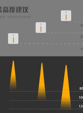 86型嵌灯入式地脚人体感应白色踏灯步楼梯台阶黑踢86011脚灯墙角