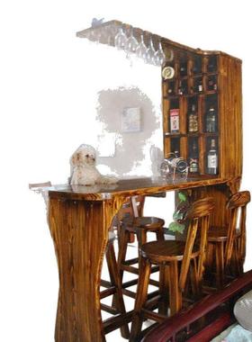 家合用吧台桌实木隔断简酒柜客厅吧台台69124吧吧椅组约现代门厅