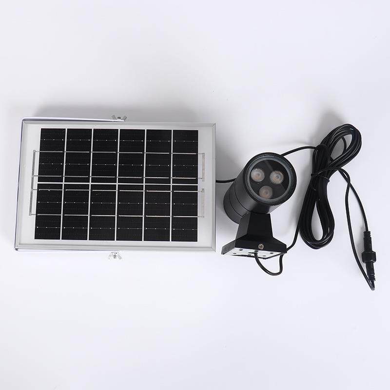 壁LED外灯投光灯太阳能泛49625灯光灯遥控可调光庭院高亮度户路灯