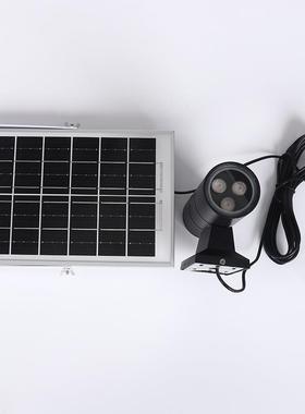 壁LED外灯投光灯太阳能泛49625灯光灯遥控可调光庭院高亮度户路灯