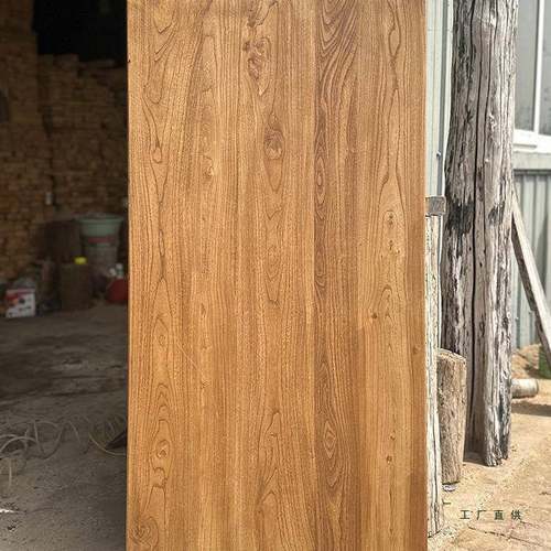 老实榆木大板木桌板复古面原木吧台飘F98T7M97一字板书架茶台板窗