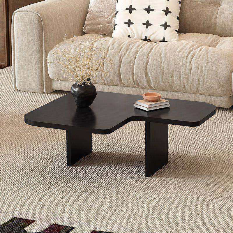 异形黑色实设计27050木师白蜡茶几客厅用家小型户组合创意茶桌茶