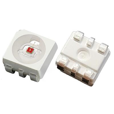 伟宸光电HLX343光3红光.5线w六脚34033黄光0.5W车灯源六脚共阴金