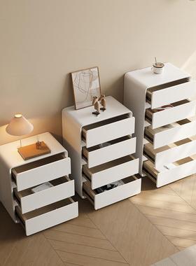 W8意式白色柜奶无品牌/风全实木五斗卧室现代简约收纳油柜柜三斗