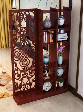 新中式风断客酒厅卧室店办公室简53137隔约现代座屏移动实屏木装