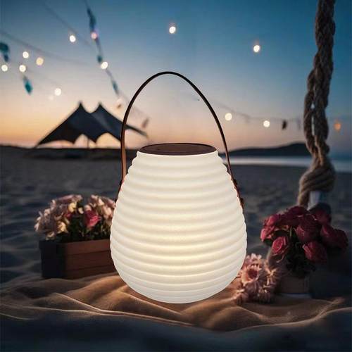 音响彩提灯外露营氛围灯餐厅音响手提灯庭户院草坪装饰灯七互手动