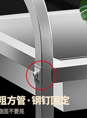 不车锈钢车加厚三层小推车收餐收52484车餐碗车餐厅送餐上菜车三