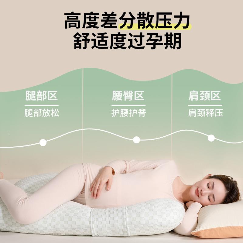孕妇枕头腰侧妇睡枕护托腹uRKM型抱枕孕期品侧卧枕孕用孕枕