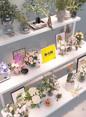 花店展示架多层阶梯33094列岛架流水台中展示台摆台摆鲜花架花陈