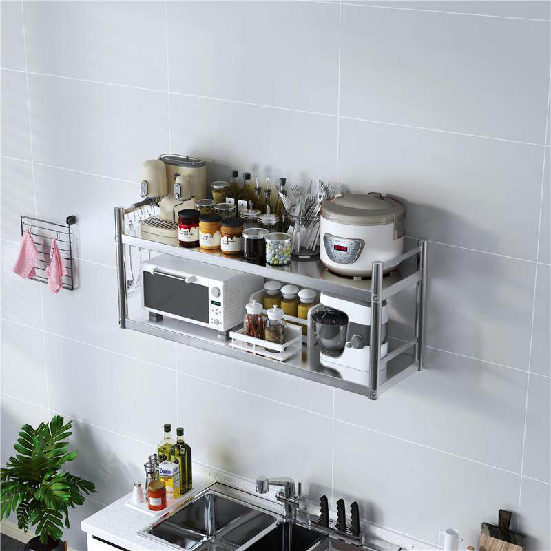 不锈钢壁挂房置物架式上墙架子墙厨吊架挂墙架c-638667饭店调料上