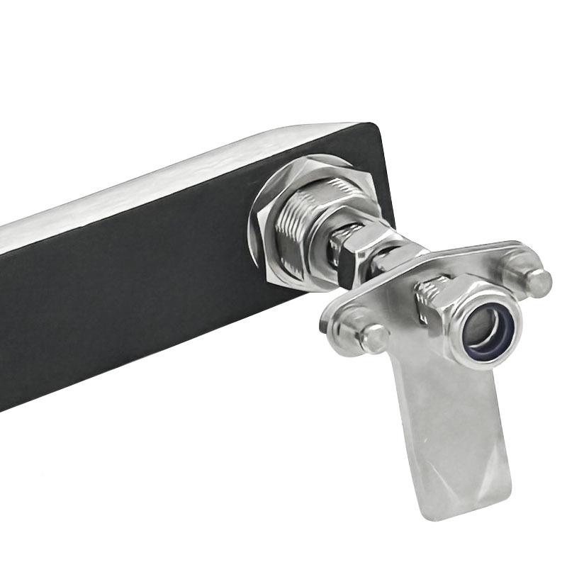 304调不锈MSLBA860-1S防盗平钢面锁气开关柜门锁可节电旋转设备柜