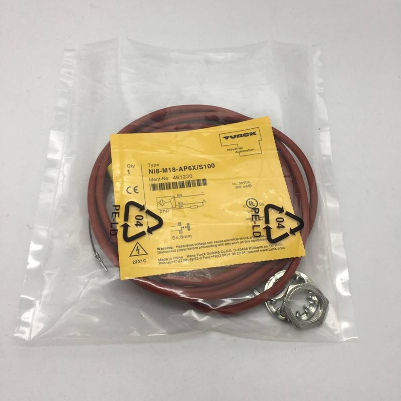 耐高温接近开关NI8-M18-AP6X/S120 直流PNP常开接近开关
