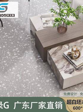 60*地1200超白0坯水粒磨石瓷砖干蜡抛精雕水磨FKU石卫生间墙砖厨