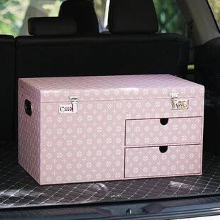 大号密码锁车行载收纳箱后储备箱物箱车上李收纳盒车内饰141装用