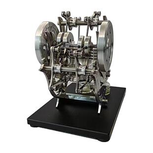 可发款动属金气缸动斯特林发机发电机微型迷74363你外燃机模型双