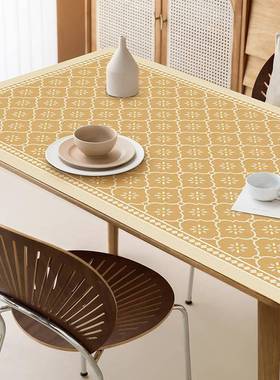 橘颂皮油革桌垫桌布防F76555M7水防免洗餐垫桌茶几垫长方形桌面电