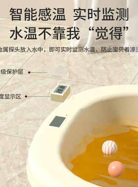 家用纳可折叠浴桶儿童澡加高泡桶XYU塑料加厚可收0-21岁小孩洗澡